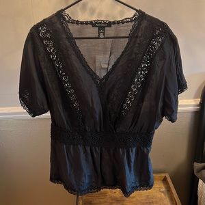 White House Black Market black blouse